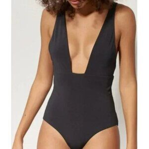 NWT Mara Hoffman Swim Audrey One Piece Swimsuit Womens S Black